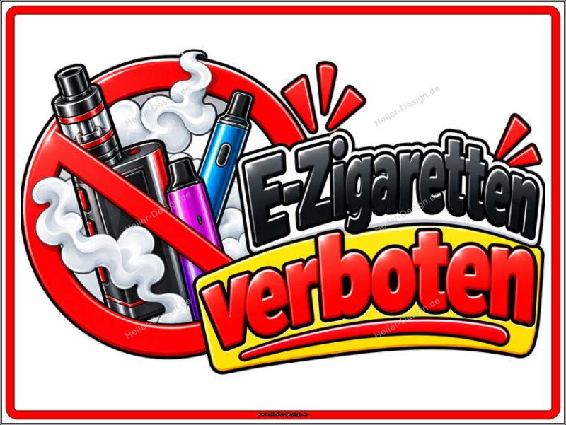 Prohibition Sign No E-Cigarettes