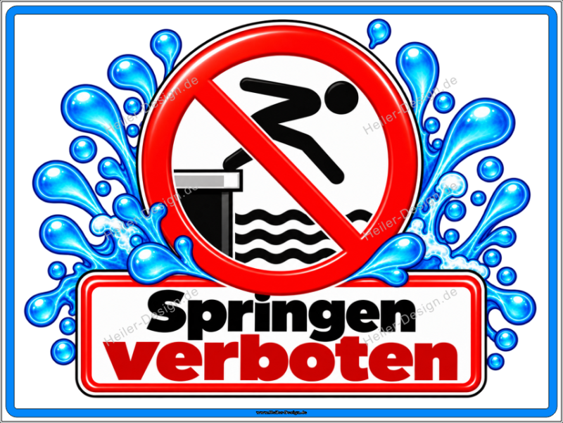 Prohibition Sign No Jumping