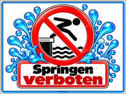 Prohibition Sign No Jumping