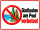 Prohibition Sign No Glass Bottles at the Pool