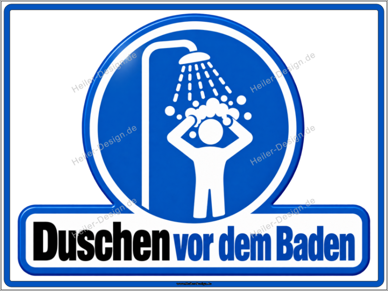 Mandatory Sign Shower Before Swimming
