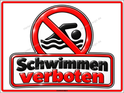Prohibition Sign No Swimming