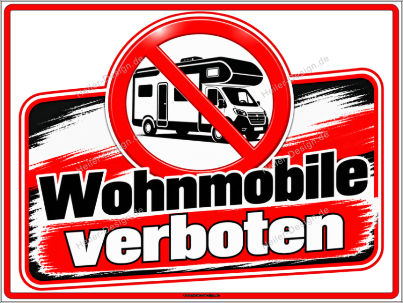 Prohibition Sign No Motorhomes