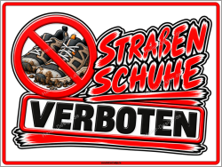 Prohibition Sign No Outdoor Shoes