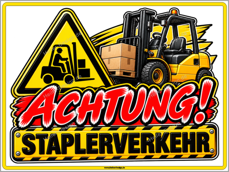 Warning Sign Warning! Forklift Traffic