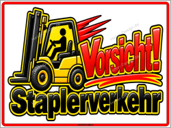 Warning Sign Caution! Forklift Traffic