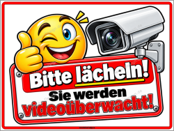 Notice Sign Smile You Are on Camera