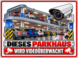 Notice Sign This Multi-Storey Car Park Is Under Video...