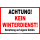 Schild ACHTUNG! KEIN WINTERDIENST!Benutzung auf eigene Gefahr.