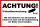 Warnschild ACHTUNG! Videoüberwachung! Mit dem Betreten des Grundstücks erkläre ich mich mit der Aufzeichnung der Bilder einverstanden.