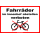 Verbotsschild Fahrräder im Innenhof abstellen verboten