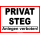 Verbotsschild Privat Steg Anlegen verboten!