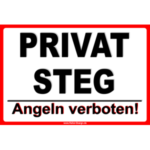 Privat Steg Angeln verboten!