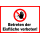 Warnschild Betreten der Eisfläche verboten!