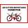 Verbotsschild Fahrrad am Gitter befestigen verboten