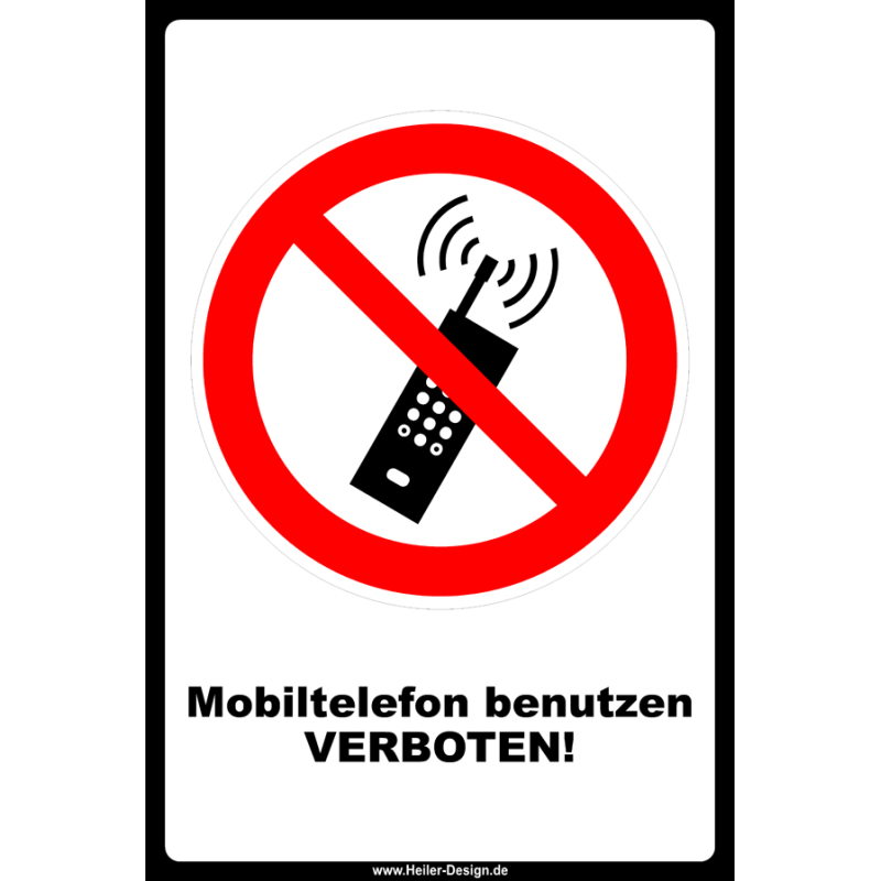 Prohibition sign No mobile phone use