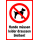 Hinweisschild Hunde müssen leider draussen bleiben!