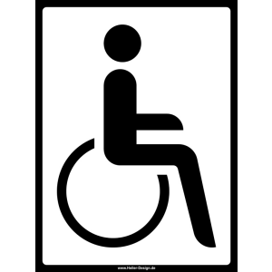 Schild Rollstuhl Rollstuhlfahrer Behinderten Hinweis