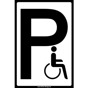 Behinderten Parkplatz