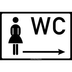 WC Damen Pfeil nach rechts