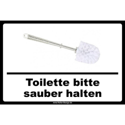 Toilette bitte sauber halten - 2