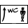 WC Herren Pfeil geradeaus Modern