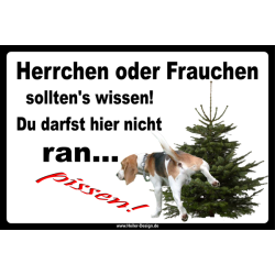 Verbotsschild Hund Herrchen oder Frauchen solltens wissen...