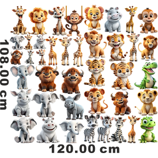 Komplettes Wandtattoo