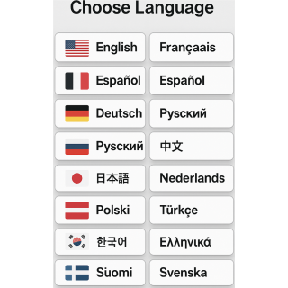 Please let us know your preferred language during the checkout process.