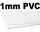 1 mm PVC Hartschaumplatte
