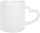 Tasse weiß mit Herzgriff